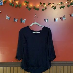 Dark blue blouse